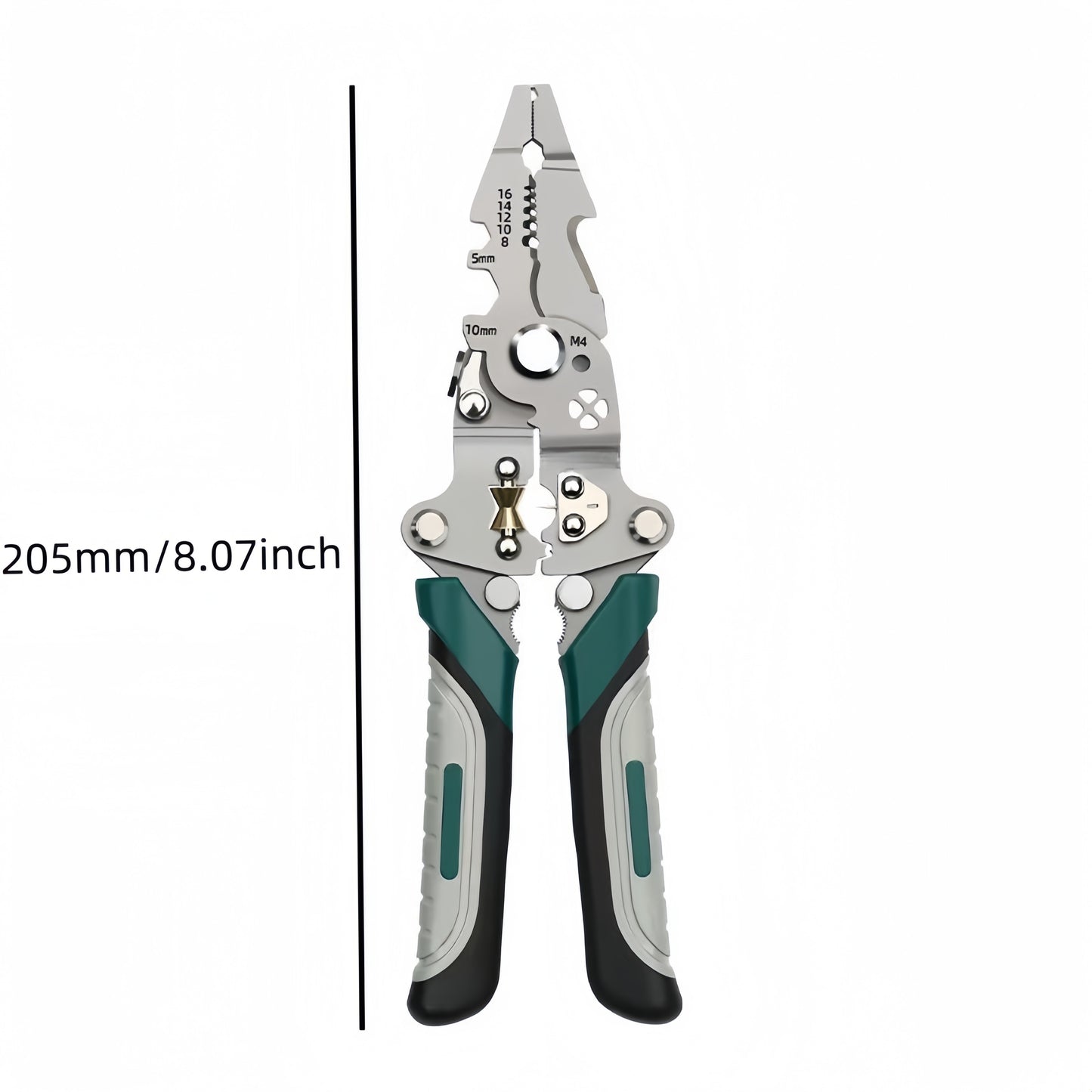 Multifunctional Foldable Wire Strippers: Special Wire Strippers for Electricians, Can Strip Wires, Cut Wires, Twist Water Pipes, Crimp Terminals, Etc., One Pair Is More Than One Pair. Folding Design, Easy to Store. Can Be Use