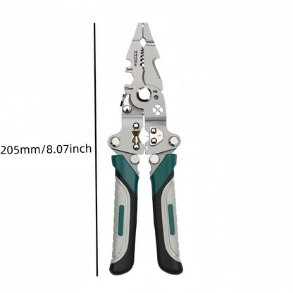 Multifunctional Foldable Wire Strippers: Special Wire Strippers for Electricians, Can Strip Wires, Cut Wires, Twist Water Pipes, Crimp Terminals, Etc., One Pair Is More Than One Pair. Folding Design, Easy to Store. Can Be Use