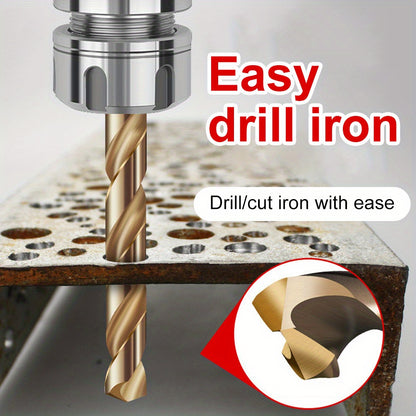 Woodworking Bearing Steel 135 Degree Tip Angle 1.5-10mm Twisted Drill Bit Set