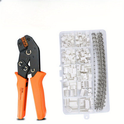 461pcs SN28B Crimping Set, 2.54mm to 6-Way Connectors, Carbon Steel, with Durable Crimping Pliers for Wire Harness & Automotive Wiring Systems