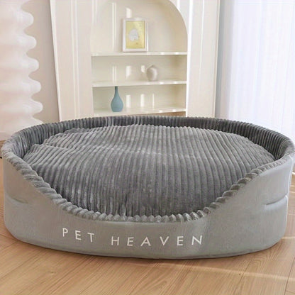 Dog bed for medium and large dogs, washable deluxe, double side optional, high and low side, all-season detachable mat