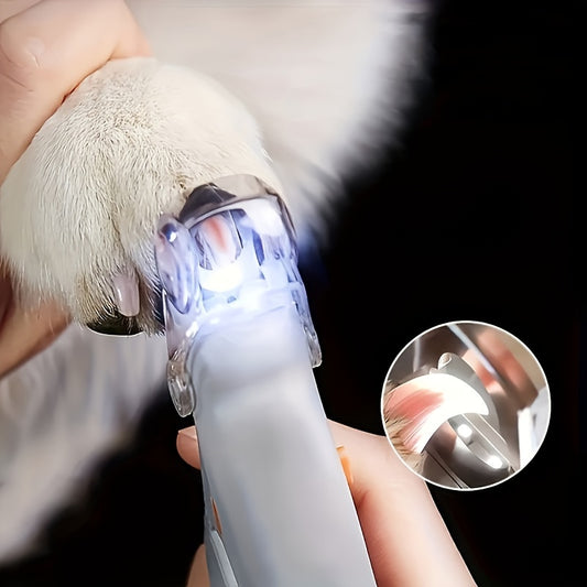 1pc LED Easy and Safe LED Pet Nail Clipper for Dog and Cat Paw Grooming