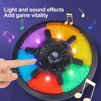 Interactive Memory Game Machine: Game Board With Led Lights And Sound Effects, Exercise Hand-brain Coordination-children's Educational Toy Halloween Christmas Gift