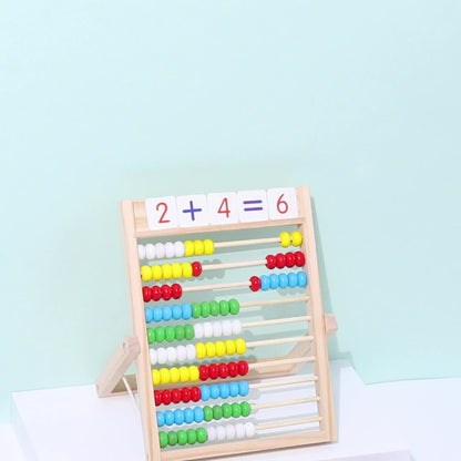 QQM Wooden Math Learning Toy - Multifunctional Educational Calculation Stand for Youngsters, Fun & Engaging Math Tool