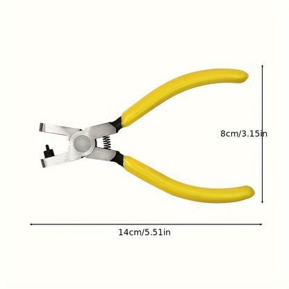 Universal 2.0mm Leather Hole Punch Plier - Effortless Belt, Dog Collar, Shoe, and Craft Project Repair Tool - Suitable for Thin Straps, Adjustable and Durable with Comfort Grip Handle