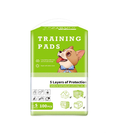 100pcs Dog and Puppy Pee Pads Disposable Training Pads for dogs with 5-Layer Leak-Proof Design and Quick-Dry Surface for Potty Training