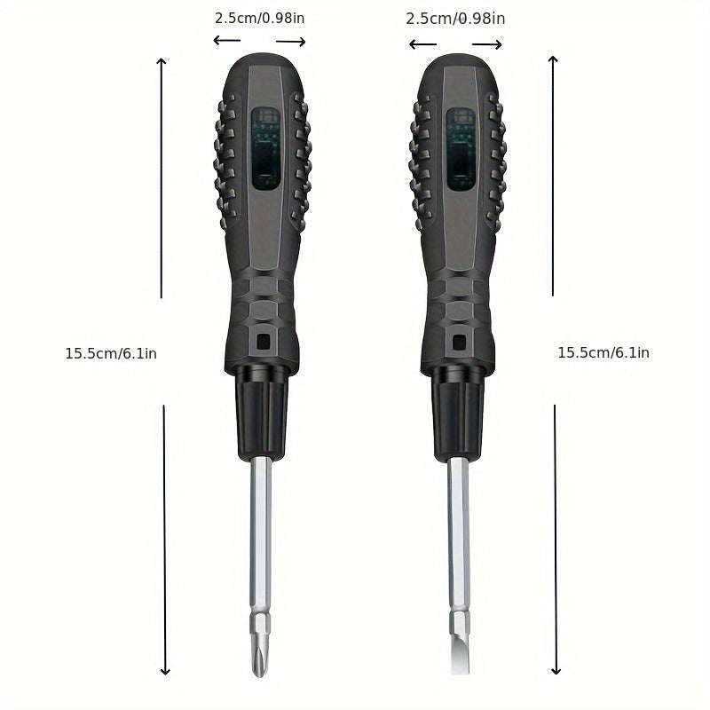 Smart Touch Electricity Tester with Dual Heads and LED Indicators - Perfect for Electrical Inspections and Breakpoint Detection