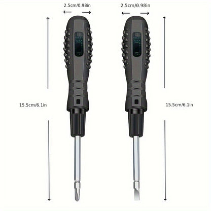 Smart Touch Electricity Tester with Dual Heads and LED Indicators - Perfect for Electrical Inspections and Breakpoint Detection