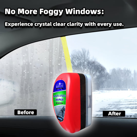 120Ml/4Oz Anti-Fog Portable Defogger Wiper for Windshield, Car Glasses, Automotive Vehicles, Helmets, Mirrors - Prevent Fogging Defogging Sponge