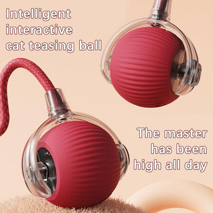 Interactive Cat Toy Ball Super Drive Cat Rolling Balls With Bird Chirping Motion Activated Sensor Pet Kitten Teaser Game Toys