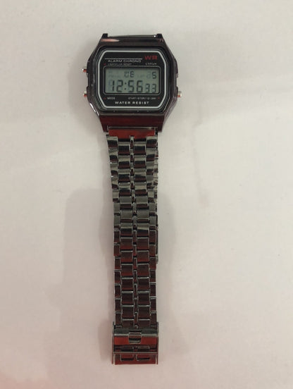 WR F91W Steel Band Electronic Watch