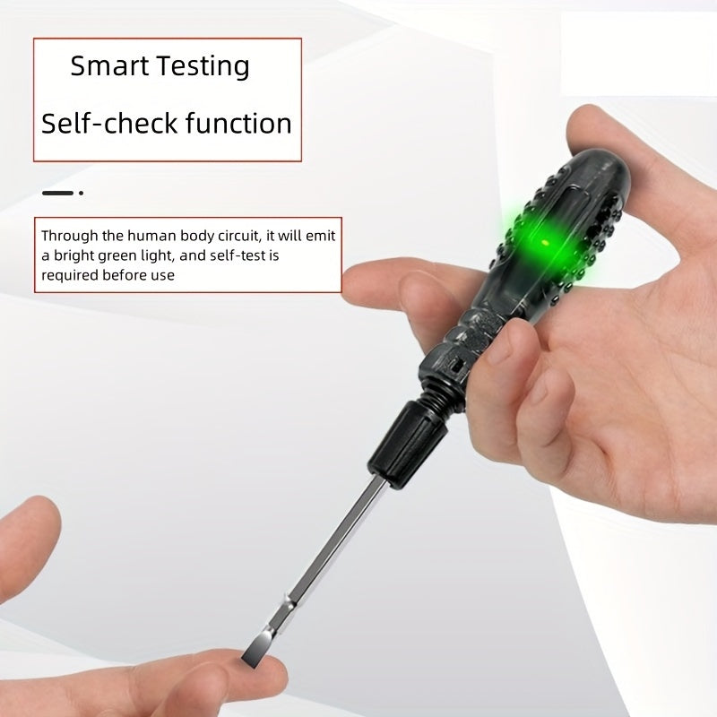 Smart Touch Electricity Tester with Dual Heads and LED Indicators - Perfect for Electrical Inspections and Breakpoint Detection