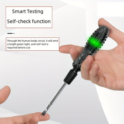 Smart Touch Electricity Tester with Dual Heads and LED Indicators - Perfect for Electrical Inspections and Breakpoint Detection