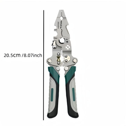 Multifunctional Foldable Wire Strippers: Special Wire Strippers for Electricians, Can Strip Wires, Cut Wires, Twist Water Pipes, Crimp Terminals, Etc., One Pair Is More Than One Pair. Folding Design, Easy to Store. Can Be Use