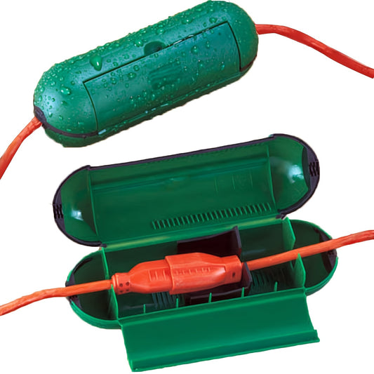 Waterproof Outdoor Extension Cord Protector - Durable Plastic, Electrician-Grade Weatherproof Connector Box