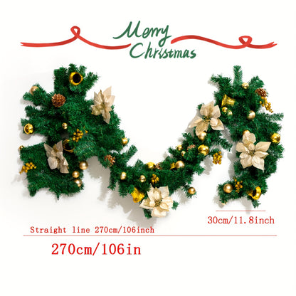 16 Inch Christmas Wreath, Christmas Decoration for Holiday Home Party