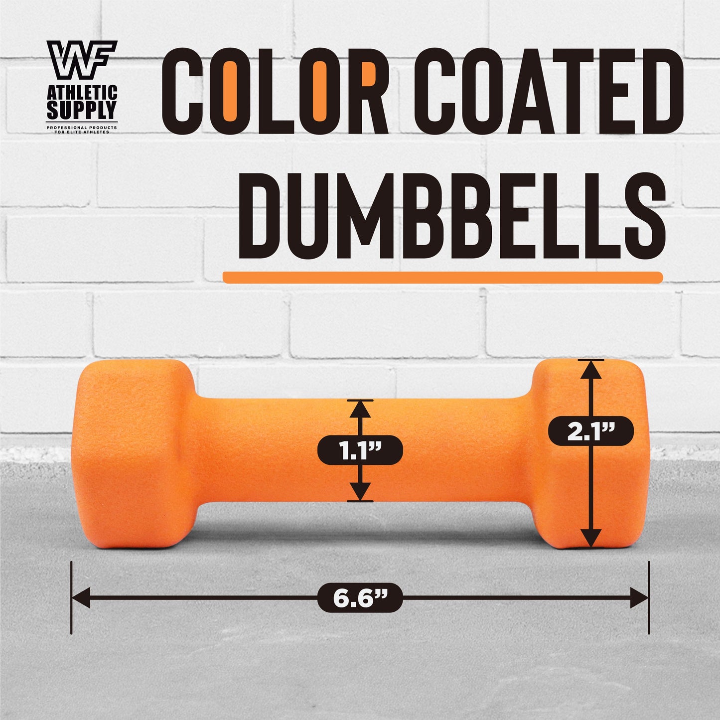 CAPHAUS Color Neoprene Dumbbells, Hand Weights with Non-Slip Grip & Hexagon Shape, Strength Training Free Weights for Women & Men - Sold in Pairs